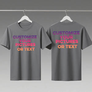 T-shirt personnalisé avec impression avant et arrière, votre propre logo, texte, photo, cadeau premium pour homme - Product Image 5