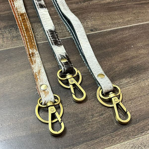 Wholesale Custom Design Genuine Cowhide Leather Lanyard Handmade Real Leather ID Card <b>Badge</b> <b>Holder</b> Neck Strap Lanyard for Unisex - Product Image 6