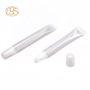 Tube cosmétique souple en plastique de 15 ml pour crème pour les yeux, essence liquide, avec applicateur à long bec, LDPE MDPE PP bioplastique, tube écologique - Product Image 2
