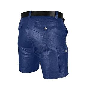 Service OEM, vente en gros, shorts en cuir pour hommes sur mesure, nouvelle collection, shorts en cuir pour hommes avec étiquette privée pour adultes - Product Image 4