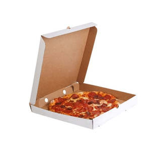 Boîtes à pizza miniatures jetables en carton de 3,5 pouces, portables, pour mini-pizzas, gâteaux, biscuits, cadeaux de fête, avec fonction de gaufrage pour aliments - Product Image 4