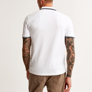 Comfortable Men's for <b>Shirt</b> Canvas Short Sleeve Casual Fashion Rib Collar Soft Breathable Premium Clothing Bamboo Fiber 180g - Product Image 2