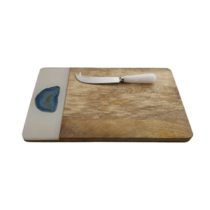 Planche à découper en bois d'acacia et de chêne massif, planche à fromage en bambou écologique au meilleur prix - Product Image 5