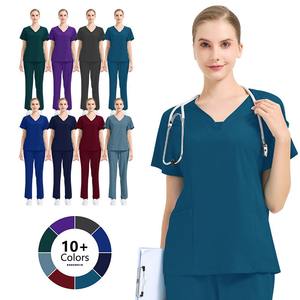 Uniformes Médicos Lavables al por Mayor, de Manga Corta y Tela Suave, Conjunto de Uniformes para Enfermeras de Salón de Belleza, Uniformes de Hospital para Mujeres, Pakistán - Product Image 4