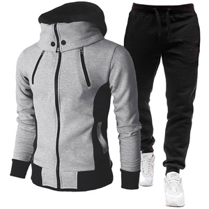 ชุดวอร์มผ้าฝ้าย100% ระบายอากาศชุดวอร์ม2ชิ้น2026ปรับแต่งได้ตามต้องการ - Product Image 1