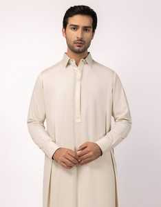 Handmade Cotton Thobe/Thawb <b>for</b> Men-Lightweight Ankle Length <b>Long</b> Sleeve Breathable Anti-Static Casual Wear <b>for</b> Spring Summer - Product Image 3