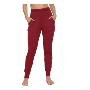 Leggings de yoga taille haute à séchage rapide, tricotés, motif uni, pour femmes - Product Image 4