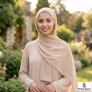 Custom Chiffon Hijab Scarf Fashion <b>Head</b> <b>Wrap</b> Shawl <b>Silk</b> Feel Fabric OEM ODM Customized Manufacturing Supplier - Product Image 4