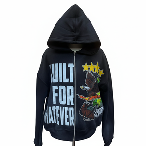 Sudadera con capucha y cremallera para hombre, con estampado digital de invierno, la más vendida y demandada, de la mejor moda, fabricada en fábrica, precio económico, 100% algodón. - Product Image 1