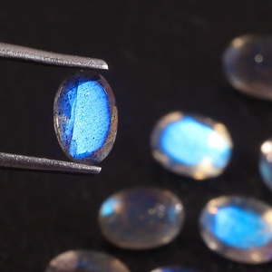 Lote al por mayor de piedras preciosas sueltas de labradorita natural de 5x7 mm, corte ovalado, facetadas y calibradas, para la fabricación de joyería. - Product Image 2