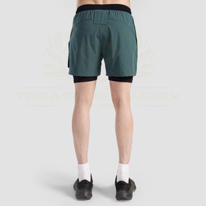 Men's New Fashion Casual Beach Swimming Trunks Breathable OEM Shorts <b>Mid</b> Waist Drawstring Closure Knitted Solid Worsted - Product Image 4