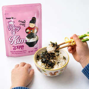 Hojuelas de Algas Marinas Nori para Sushi, King of Kim, Alga Coreana Seca y Sazonada, Bocadillo Fresco, Comida para Fiestas, Cultura Gastronómica Coreana, Cocina Coreana - Product Image 4