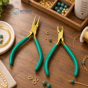 Ensemble de pinces professionnelles pour la fabrication de bijoux, pinces à bec rond, coupe-fils, outils de pliage et de façonnage - Product Image 4