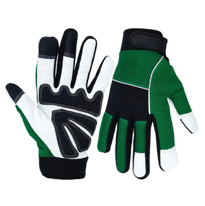Yellow <b>Synthetic</b> <b>Leather</b> Work Gloves Abrasion Resistant Lightweight Safety Gloves Industrial Construction Utility Protective Glo - Product Image 5