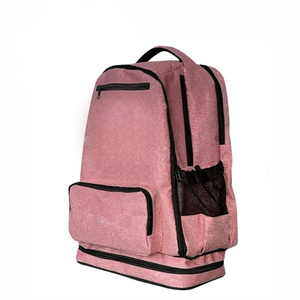 High Quality Cheerleading Glitter Pu <b>Backpack</b> Custom Team Logo Embroidery OEM Custom Sizes Outdoor Use Travel Bag - Product Image 2