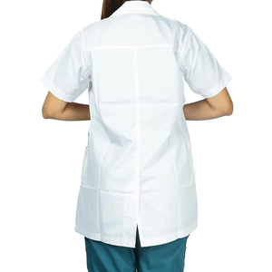 Uniformes de Hospital Personalizados de Alta Calidad OEM, Bata de Laboratorio Médica Blanca Unisex para Hombres y Mujeres, Venta al Por Mayor - Product Image 2