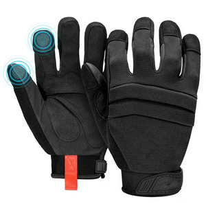 Heavy Duty Men's Mechanic Work Leather Safety <b>Gloves</b> With Excellent Grip <b>Touch</b> <b>Screen</b> Outdoor Mechanical Working <b>Gloves</b> - Product Image 3