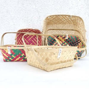 Vente en gros de paniers cadeaux naturels de qualité supérieure paniers en bambou de style moderne à bas prix pour les cadeaux - Product Image 5