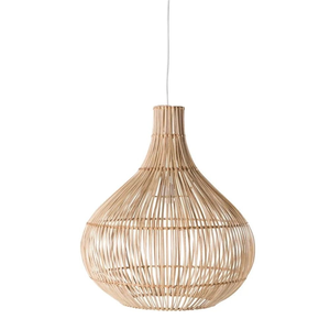 Fournisseur en gros de lampes suspendues en rotin écologiques faites à la main, abat-jour en rotin durable, luminaire en osier du Vietnam - Product Image 6