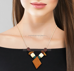 สร้อยคอเรซินทำมือทำมือทันสมัยเครื่องประดับแฟชั่นดีไซน์ล่าสุดดูเป็นธรรมชาติ - Product Image 2