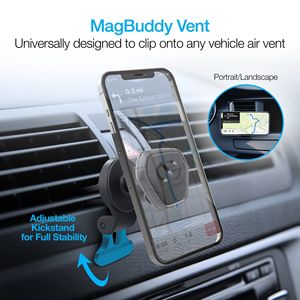 Supporto per Auto MagBuddy Elite con Montaggio su Bocchetta di Ventilazione per Fissaggio Sicuro e Facile del Telefono nel Veicolo - Product Image 2