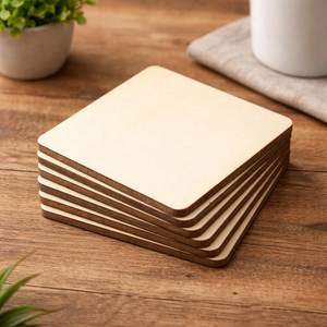 Sous-verres en bois isolants de haute qualité pour café, forme rectangulaire, simples et légers, adaptés à la famille, résistants à la chaleur, pour table moderne - Product Image 3