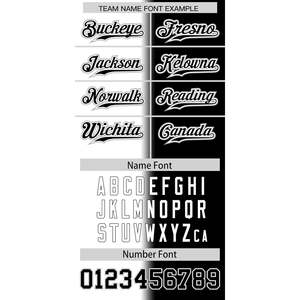 Camiseta de Béisbol Personalizada con Degradado, Transpirable, con Nombre y Número para Hombres, Mujeres y Jóvenes, Conjuntos con Patrón en Blanco - Product Image 4