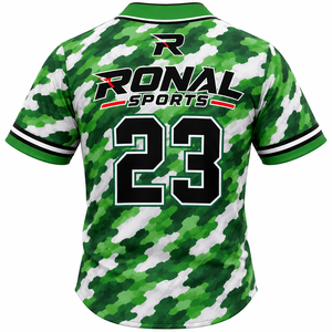 Street Style Custom Floral-Skull Baseball Jersey Manufacturer Personalized Team Uniform OEM ODM Private Label Men's <b>Shirts</b> - Product Image 2