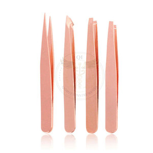 Pinzas de Cejas Profesionales de Alta Calidad, Diseño Moderno y Lujoso de Acero Inoxidable, Reutilizables y Duraderas, Juego de Pinzas para Depilación - Product Image 3