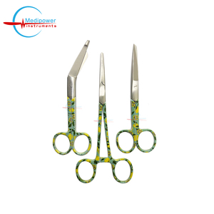 Juego de Tijeras Quirúrgicas con Estampado de Limón OEM, Tijeras para Vendajes, Pinzas para Arterias, Suministros Médicos |   Juego de Tijeras Decorativas para Enfermería - Product Image 3