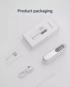 Ventilador de Mano Mini sin Aspas, Motor sin Escobillas, Batería de 2000 mAh, Uso en Exteriores, Control por Botones, 5 Velocidades, Bajo Ruido (40+ dB), Recargable - Product Image 5