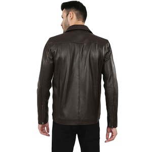 Veste en cuir réversible imperméable et respirante pour homme, élégante et tendance, de haute qualité, confortable, style décontracté urbain, vente en gros - Product Image 3