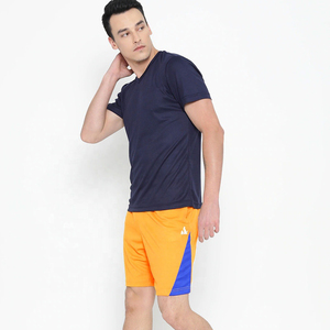 Pantalones Cortos Deportivos Colorblock para Hombre, 100% Algodón - Product Image 5