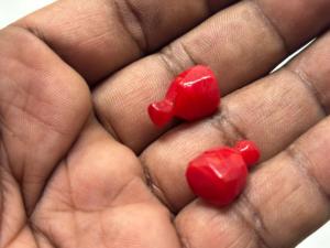 Perles en verre en forme de bonbons avec surfaces scintillantes, idéales pour la fabrication de bijoux, les artisanat, les accessoires, la broderie et la décoration - Product Image 5