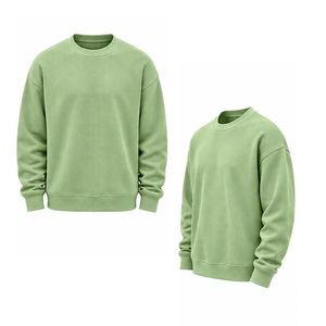 <b>Men</b> Waffle Knit Sweatshirt Crew Neck Long Sleeve Casual Pullover Textured <b>Thermal</b> <b>Top</b> Custom OEM Sportswear Manufacturer Factory - Product Image 5