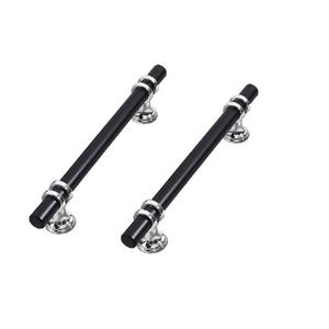 Black & Gold T-Bar Drawer & Closet Pulls Kitchen Cabinet Door Handles-Furniture Handles & Knobs - Product Image 1