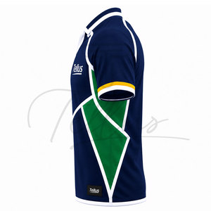 Rugbyshirt voor heren, performance shirt, klassiek rugby sportshirt voor heren, rugby trainingshirt met korte mouwen, ademend rugbyshirt - Product Image 3