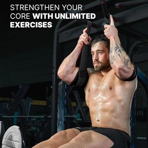 Heavy Duty Abdominal Slings Hanging Ab Straps <b>Pull</b> <b>Up</b> <b>Bar</b> Arm Support Belts Core Strength Training <b>Home</b> Gym Workout Gear - Product Image 2