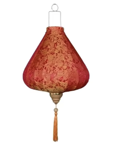 Lanterne en soie vietnamienne faite à la main, lanterne suspendue en tissu, éclairage décoratif pour la maison, les fêtes, les festivals, les mariages, la décoration d'événements - Product Image 4