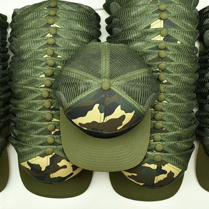 Casquette Trucker Camouflage Tigre en Gros 100% Coton Maille Respirante Imperméable Tendance Extérieur Patch Snapback pour Tenue Sportive Personnalisée - Product Image 6