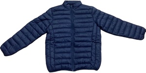Chaqueta de burbujas con cuello levantado de alta calidad para hombre, chaqueta acolchada de invierno de Color sólido con cremallera frontal, tela de lona acolchada de algodón - Product Image 4