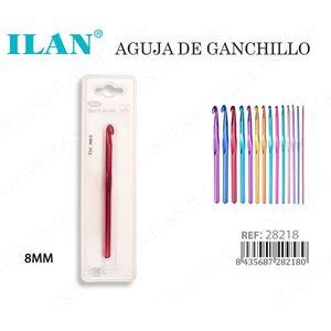 Uncinetto Ilan 8 mm in alluminio per lavoro a maglia e uncinetto - Product Image 3