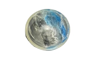 Bol en résine ombragé bleu et blanc couleur transparente rond bois de résine naturelle lavage blanc vaisselle bol fruits amérique tendance - Product Image 1