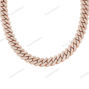 Cadena cubana de eslabones de 18 mm y 22 pulgadas, chapada en oro amarillo, de plata de ley 925, estilo hip hop, gruesa, de lujo, para hombre - Product Image 2