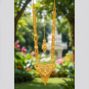 ชุดสร้อยคอยาวสไตล์ราชวงศ์ เครื่องประดับชั้นดี 11058738GL - Product Image 3