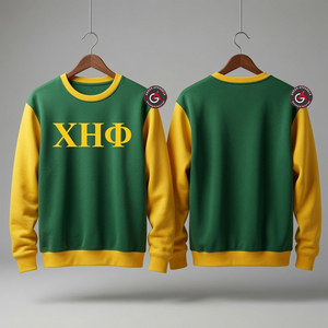 ราคาขายส่ง เสื้อสเวตเตอร์ที่ขายดีที่สุดสั่งทําพิเศษ เสื้อสเวตเตอร์เย็บปักถักร้อยห่วงน้อง Chi Eta Phi - Product Image 6