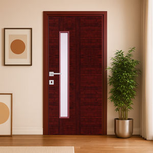 Porte intérieure élégante en PVC, imperméable, anti-termites, résistante aux rayures, pour la rénovation et la remise à neuf de maisons haut de gamme - Product Image 1