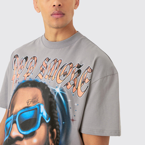 T-shirt oversize pour homme, coupe ample, épaules tombantes, en coton respirant, manches courtes, décontracté, pour tous les jours - Product Image 3