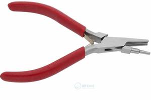 Alicates cóncavos huecos de 3 pasos para crear bucles de 3, 4 y 5 mm, herramienta de doble resorte de acero inoxidable de 6 pulgadas para doblar alambre y joyería DIY - Product Image 2