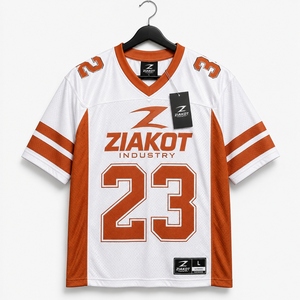 ขายส่งโดยตรงจาก ZIAKOT INDUSTRY เสื้อฟุตบอลตาข่ายสีแดงขาว-รอยัลแบบสั่งทำพิเศษของแท้ - Product Image 6